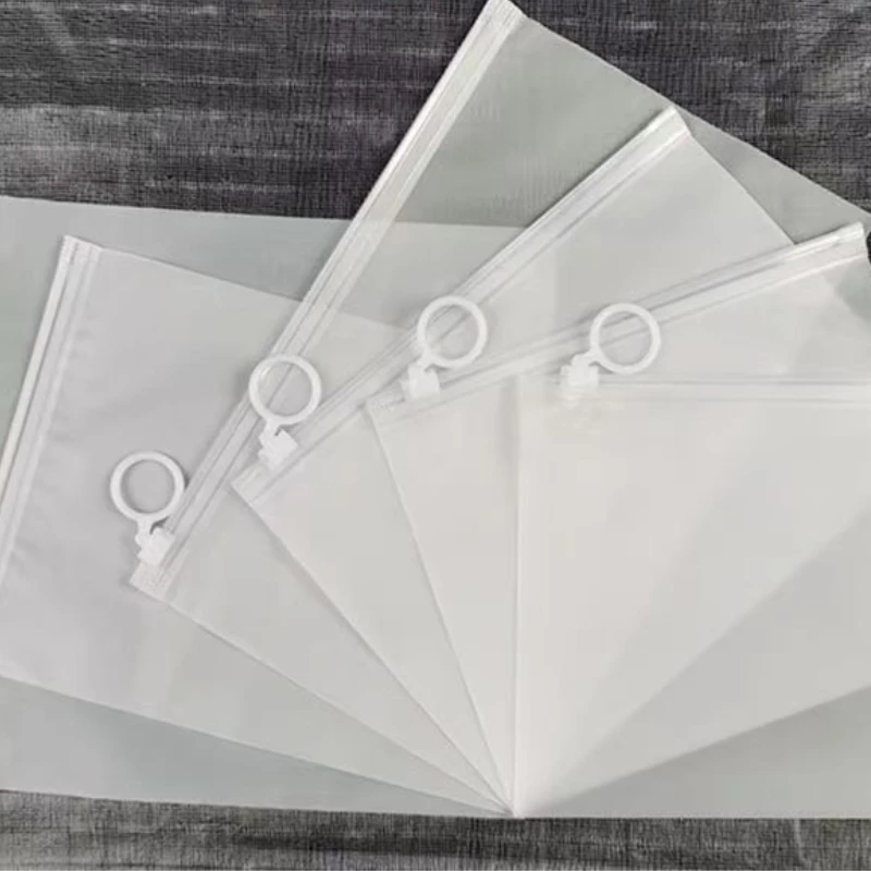 Cpe Poly Plastic Packaging Bag Zipper High Quality protection Frosted Plastic Slider Zipper Bag Plastic Packing Bags Clothes Packaging Bags Environmental protection zip